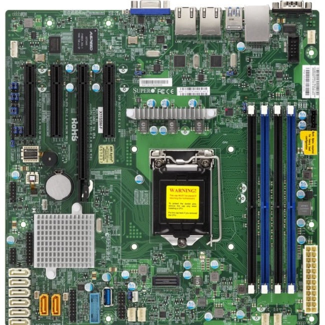 Carte mère pour serveur Supermicro X11SSL-F - Chipset Intel C236 - Socket H4 LGA-1151 - Micro ATX MBD-X11SSM-O