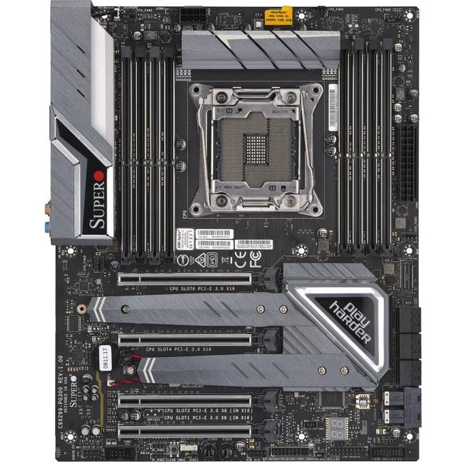 Carte mère de bureau Supermicro C9X299-PG300 - Chipset Intel X299 - Socket R4 LGA-2066 - Mémoire Intel Optane compatible - ATX MBD-C9X299-PG300-O