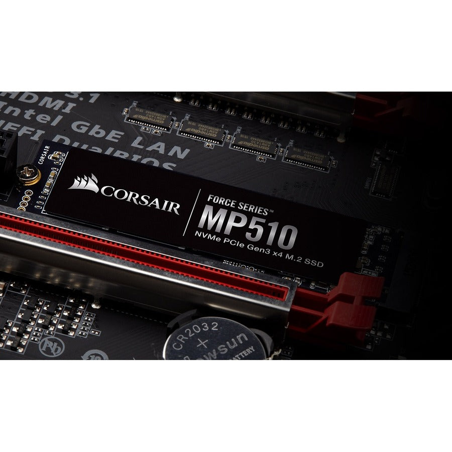 Disque SSD Corsair Force MP510 480 Go - M.2 2280 interne - PCI Express NVMe (PCI Express NVMe 3.1 x4) CSSD-F480GBMP510