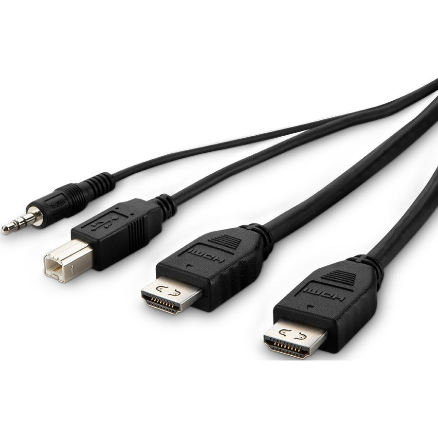 Câble Belkin TAA 2 DVI vers HDMI/USB/AUD, VD MM ; USB A/B, 6' F1DN2CCBL-DH6T