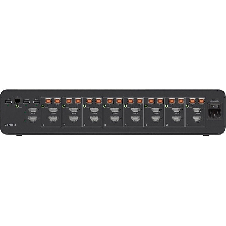 Commutateur KVM sécurisé universel Belkin de 2e génération, double tête à 8 ports avec CAC F1DN208KVM-UN-4