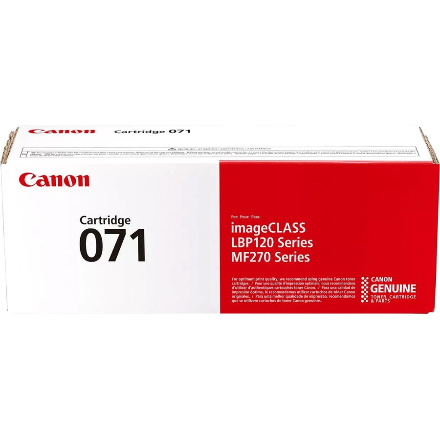 Cartouche de toner laser d'origine Canon 071 à rendement standard - Noir - 1 paquet 5645C001