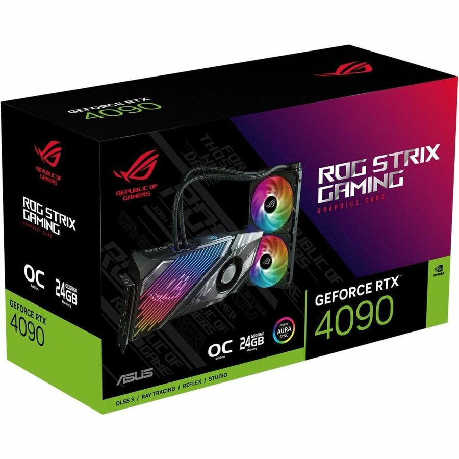 Asus ROG NVIDIA GeForce RTX 4090 Graphic Card - 24 GB GDDR6X ROGSTRIXLCRTX4090O24GGAM