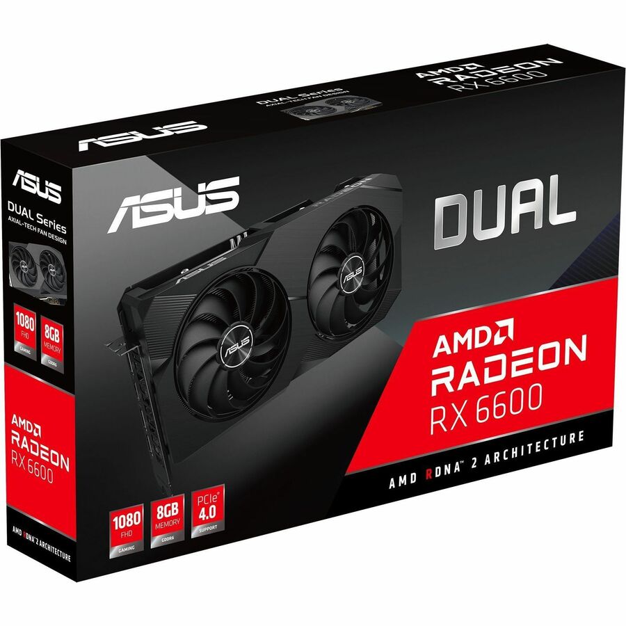 Carte graphique Asus AMD Radeon RX 6600 V2 - 8 Go GDDR6 DUAL-RX6600-8G-V2