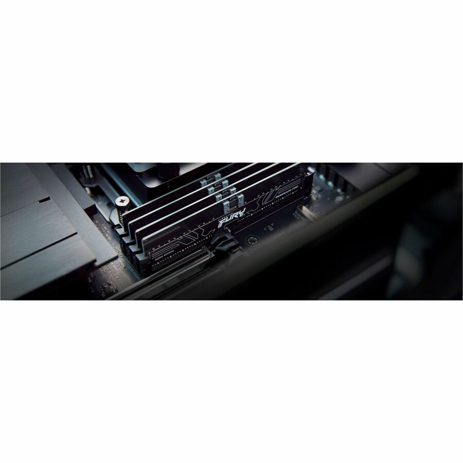 Kingston 28 Go (8 x 16 Go) DDR5 6 800 MT/s CL34 FURY Renegade Pro RDIMM Noir XMP KF568R34RBK8-128