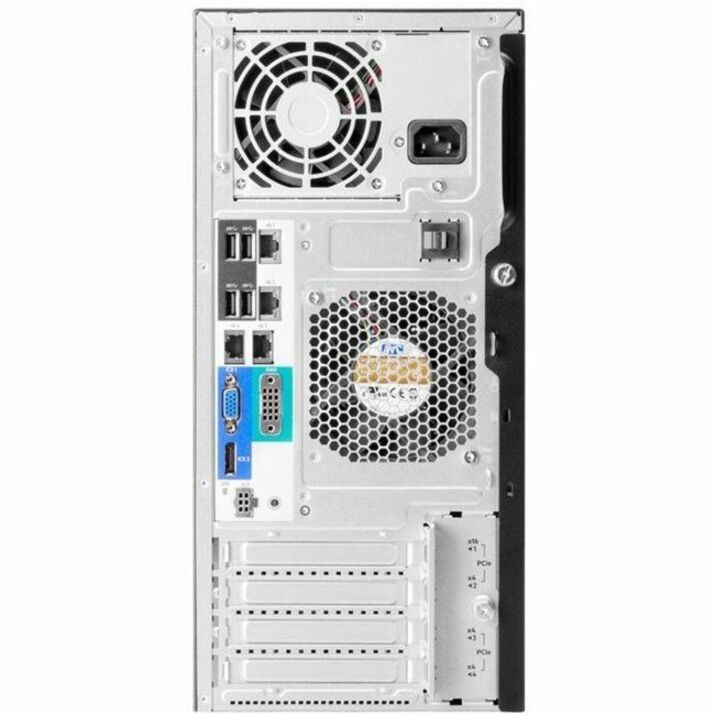 Serveur tour HPE ProLiant ML30 G11 4U - 1 x Intel Xeon E-2434 3,40 GHz - 32 Go de RAM - Disque dur 4 To - (2 x 2 To) Configuration du disque dur - Serial ATA/600, SAS 12 Gb/s, Contrôleur NVMe P72996-005