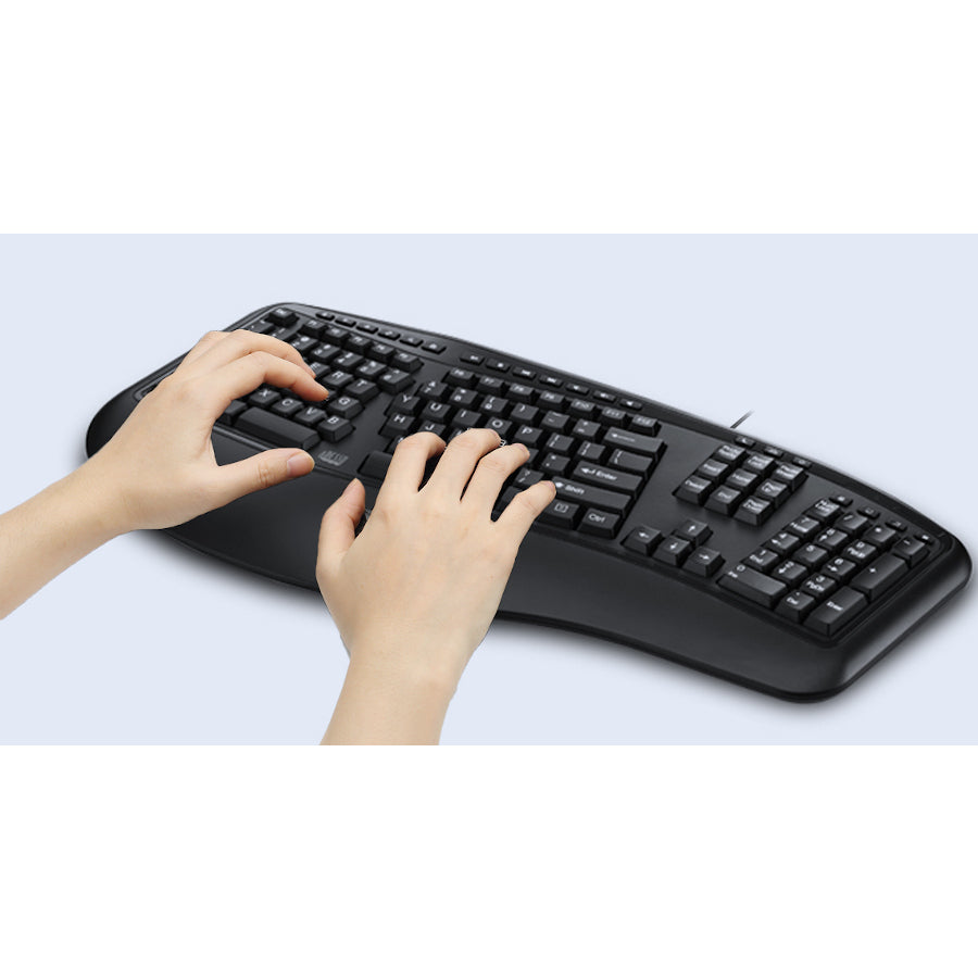Clavier ergonomique rétroéclairé couleur Adesso AKB-150EB-FR AKB-150EB-FR