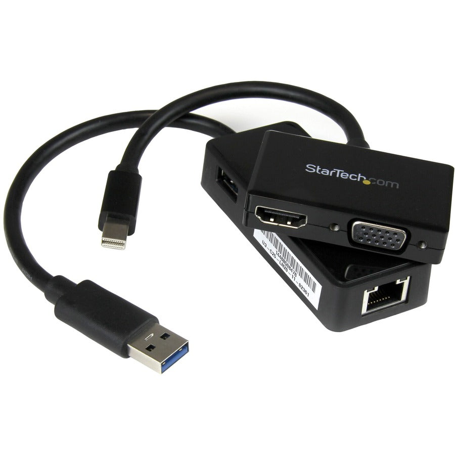 Kit adaptateur 2 en 1 pour Surface Pro de StarTech.com - Accessoires pour Surface Pro - Adaptateur Mini DisplayPort pour Surface Pro - Adaptateur Ethernet pour Surface MSTS3MDPUGBK