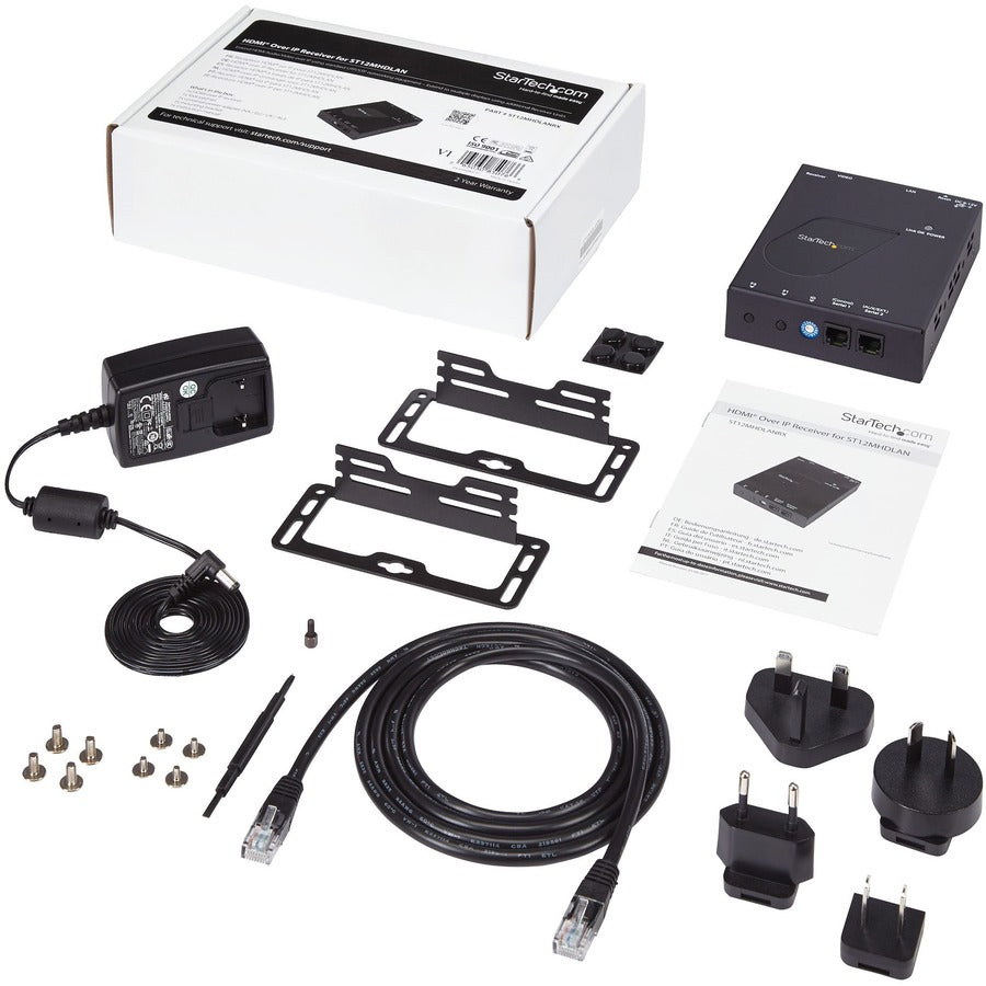 StarTech.com HDMI® Video Over IP Gigabit LAN Ethernet Receiver for ST12MHDLAN - 1080p ST12MHDLANRX