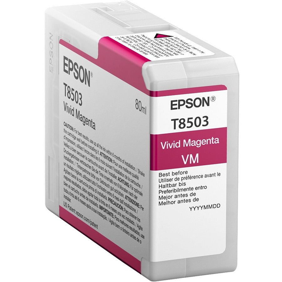 Cartouche d'encre à jet d'encre d'origine Epson UltraChrome HD T850 - Pack magenta vif T850300