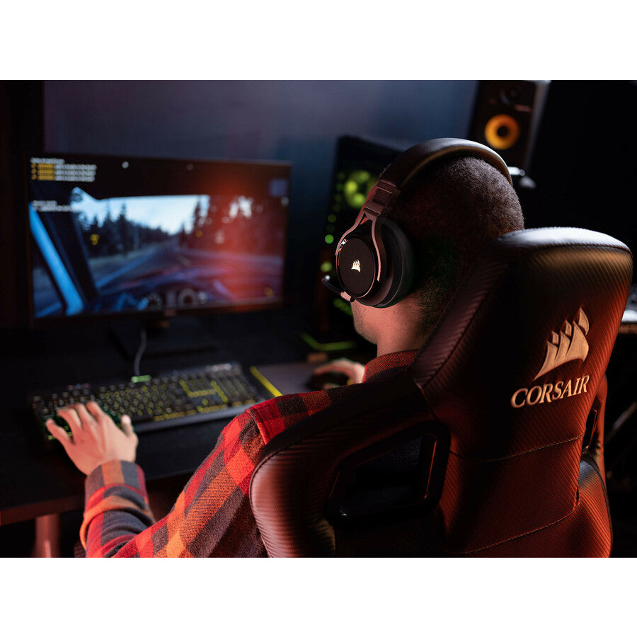 Casque de jeu haute fidélité Corsair VIRTUOSO RGB WIRELESS - Carbone CA-9011185-NA