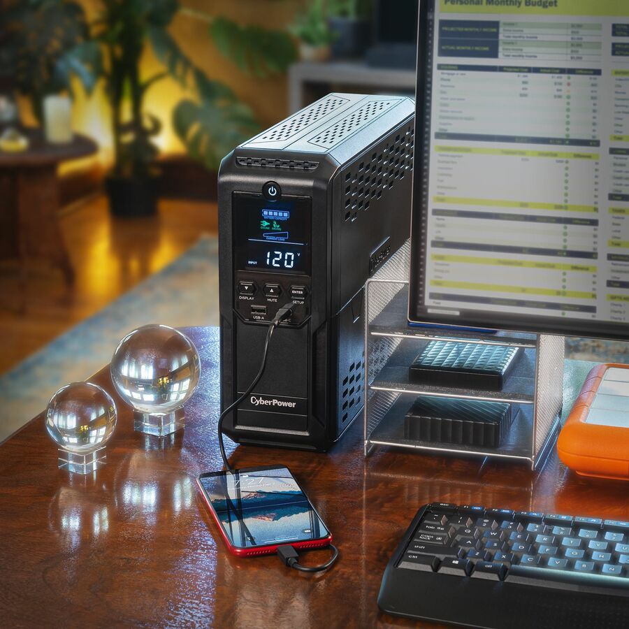Onduleur mini-tour 1500 VA CyberPower LCD intelligent CP1500AVRLCD3 CP1500AVRLCD3