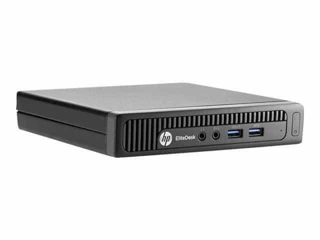 Mini ordinateur de bureau HP EliteDesk 800 Core i7-4785T 2,2 GHz - 8 Go de mémoire SDRAM DDR3 - Disque dur 500 Go - Windows 10 Professionnel 64 bits (anglais) - Neuf / Boîte ouverte