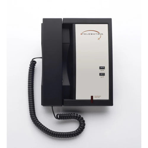 Telematrix 3300IP - Téléphone d'urgence SIP à ligne unique pour hall d'entrée - Noir