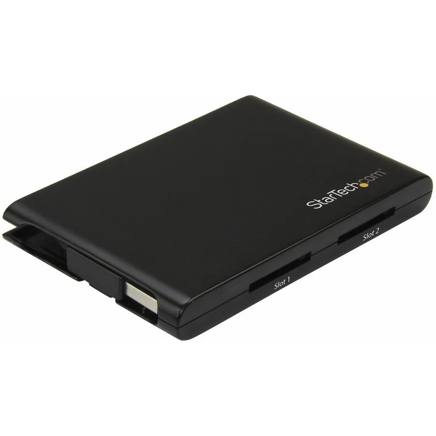 StarTech.com Lecteur de carte SD USB 3.0 à 2 emplacements avec UASP - SD 4.0 UHS II - Conforme TAA - Lecteur de carte SD USB - Double lecteur de carte SD 2SD4FCRU3