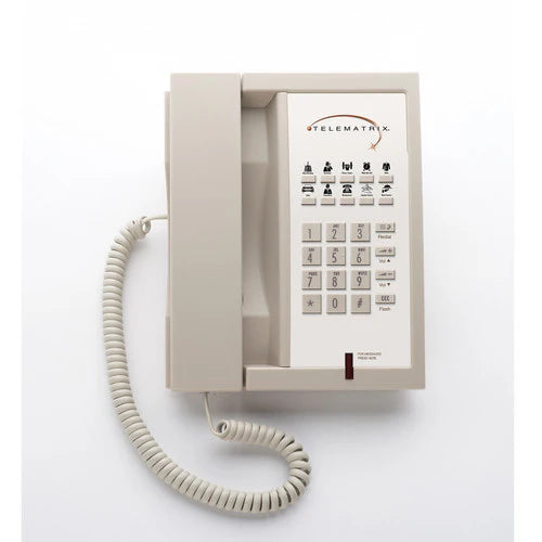 Télématrix 3300MW10 Ligne unique 10 boutons Ash