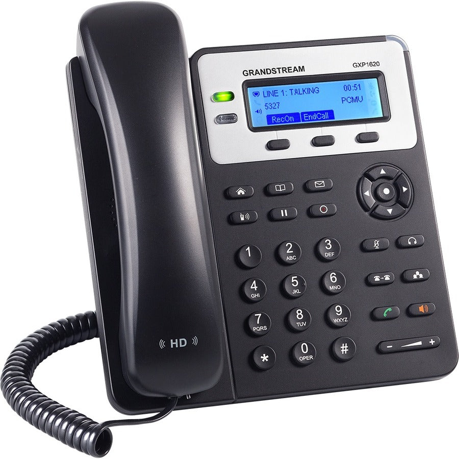 Grandstream GXP1620 IP Phone - Corded - Wall Mountable - Black GXP1620