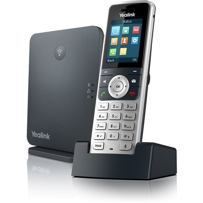 Téléphone IP Yealink W53P - Sans fil - Filaire - DECT - Montage mural, Bureau - Argent albâtre, Gris classique W53P