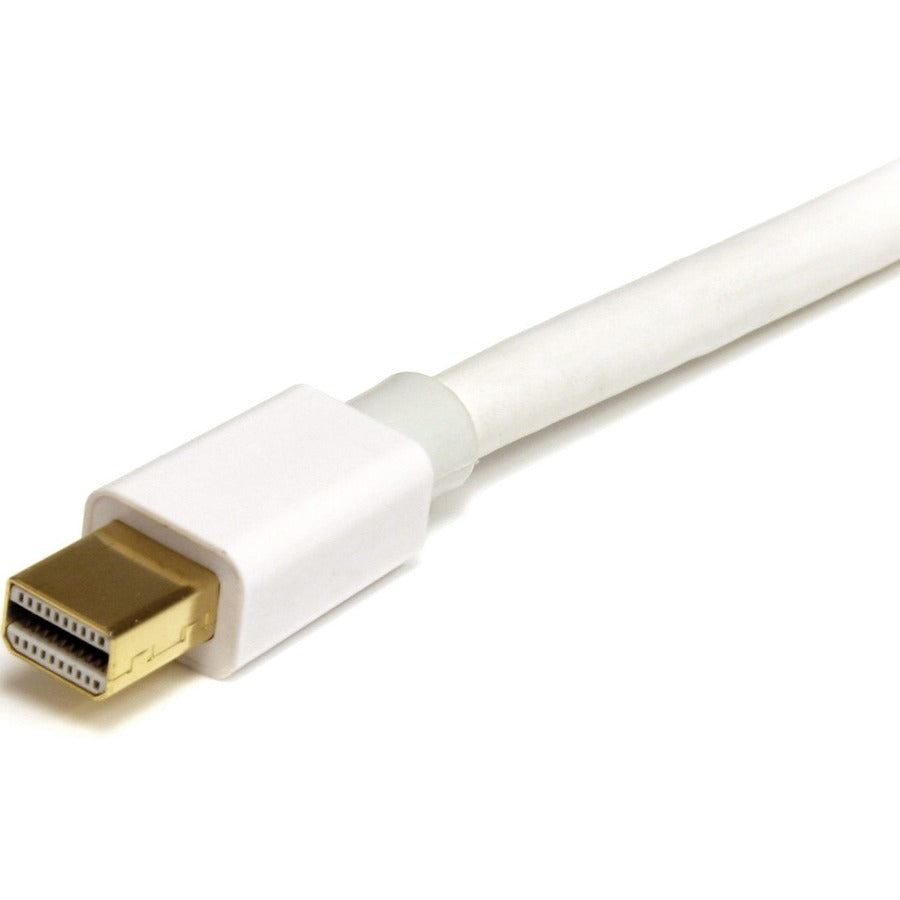 StarTech.com Câble Mini DisplayPort 3 m, vidéo 4K x 2K Ultra HD, câble Mini DisplayPort 1.2, câble Mini DP pour moniteur Blanc Cordon mDP MDPMM3MW
