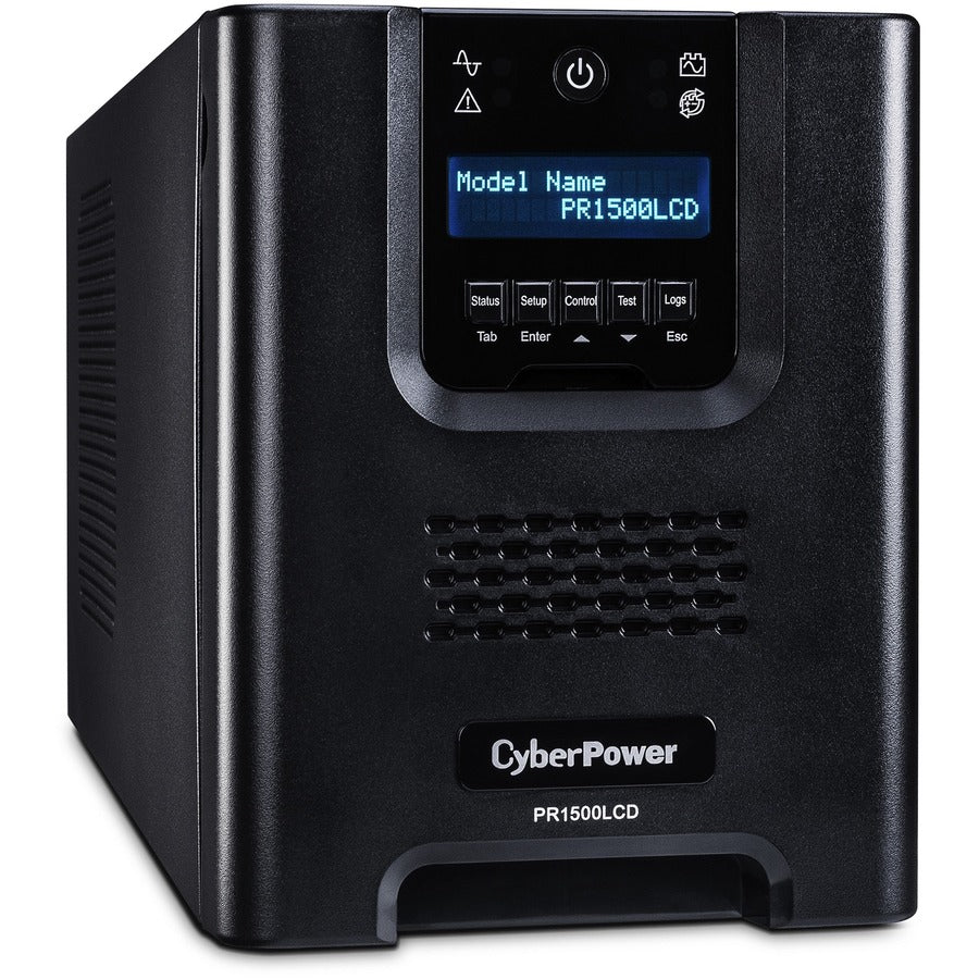 Onduleur LCD mini-tour à onde sinusoïdale pure 1 500 VA CyberPower Smart App Sinewave PR1500LCD