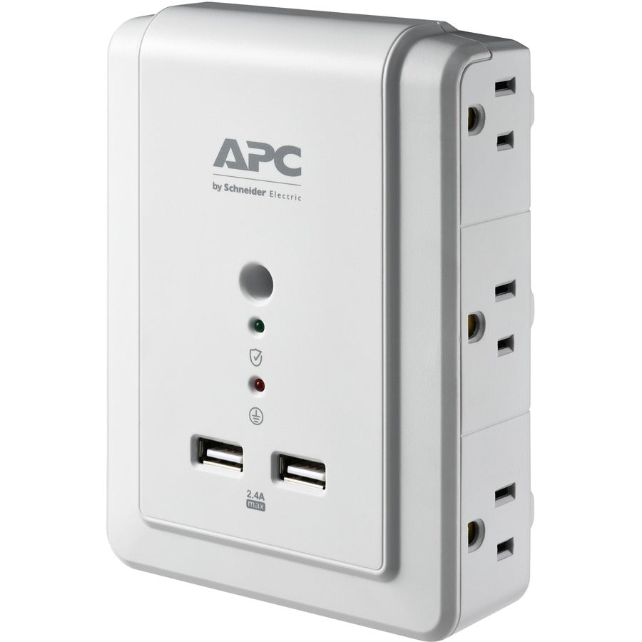 APC by Schneider Electric Essential SurgeArrest Support mural à 6 prises avec USB, 120 V P6WU2