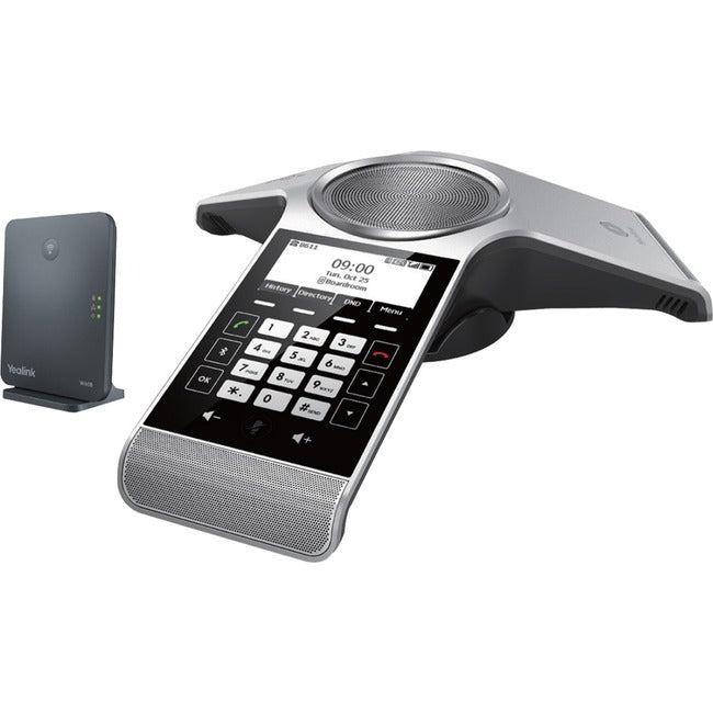 Station de conférence IP Yealink CP930W-Base - Avec/Sans fil - DECT, Bluetooth - Bureau - Argent spatial, Gris classique CP930W-BASE