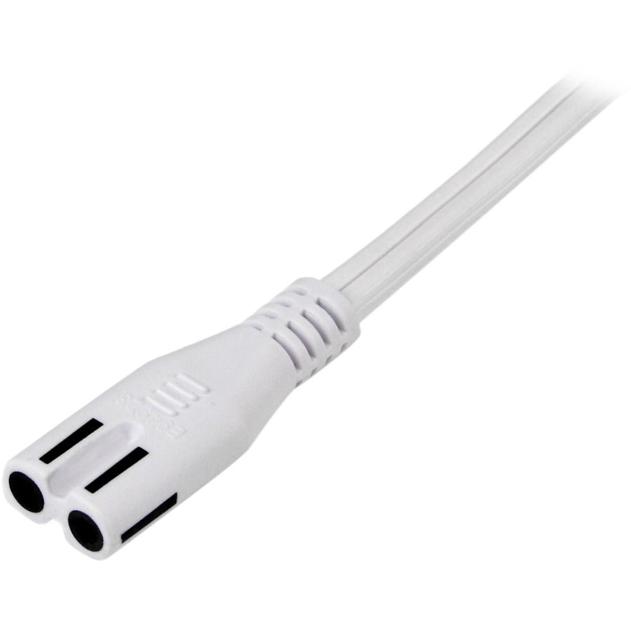 Star Tech.com Cordon d'alimentation standard pour ordinateur portable, 1,8 m, blanc - NEMA 1-15P vers C7 PXT101NB6W