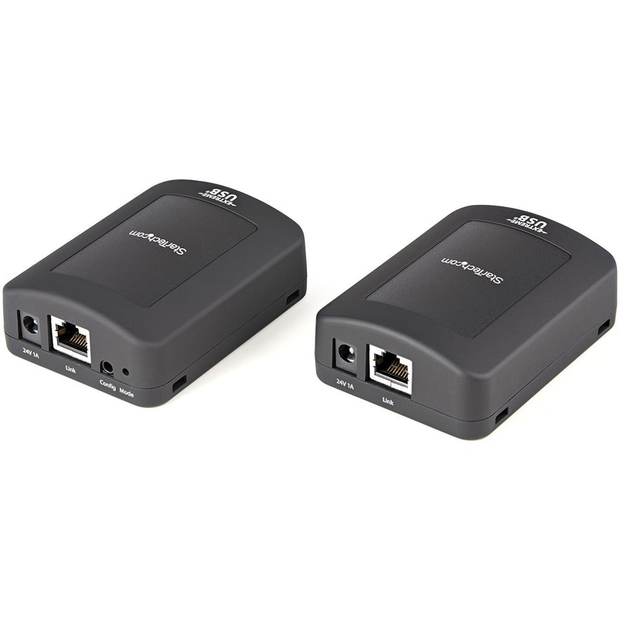 StarTech.com Rallonge USB 2.0 sur câble RJ45 Cat5e ou Cat6 - Kit adaptateur d'extension USB 100 m avec ESD - Alimentation locale ou à distance USB2001EXT2PNA