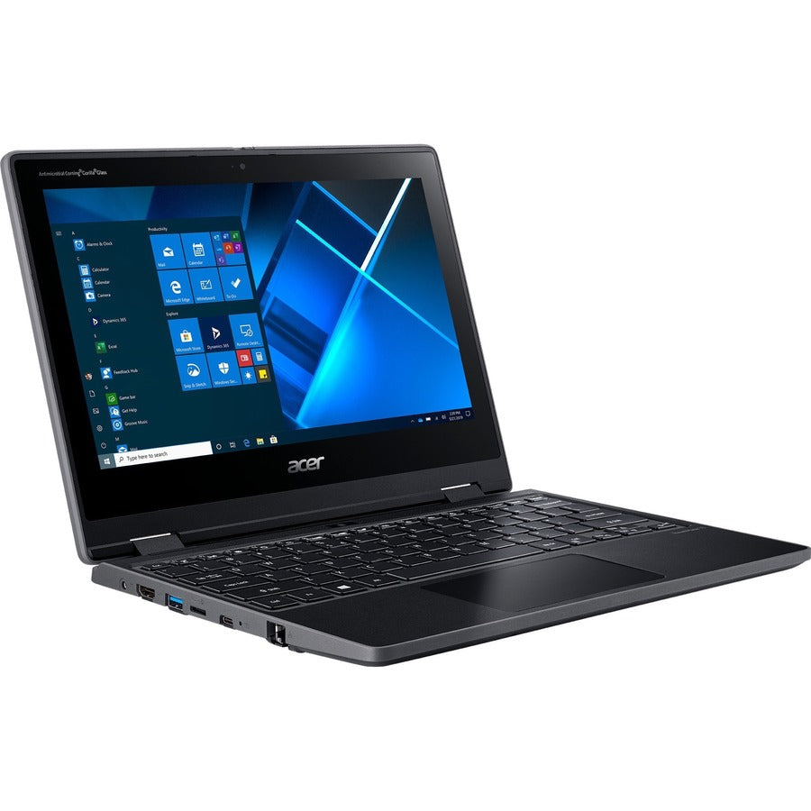 Ordinateur portable 2 en 1 tactile Acer TravelMate Spin B3 B311R-31 TMB311R-31-C6M4 11,6" - HD - 1366 x 768 - Intel Celeron N4120 Quad-core (4 Core) 1,10 GHz - 4 Go de RAM - 128 Go de mémoire flash - Noir schiste NX.VN8AA.001