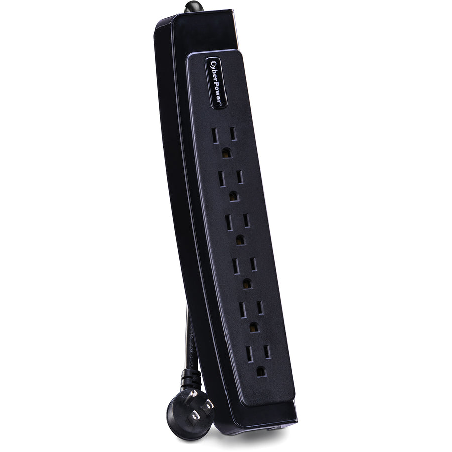 Parasurtenseur professionnel CyberPower CSP606T à 6 prises avec cordon de 6 pieds et TEL - Boîtes marron unies CSP606T
