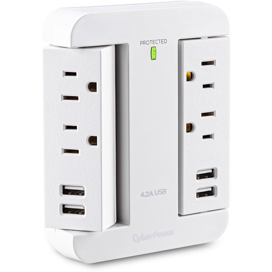 Parasurtenseur/protecteur de surtension CyberPower Home Office à 4 prises P4WSU