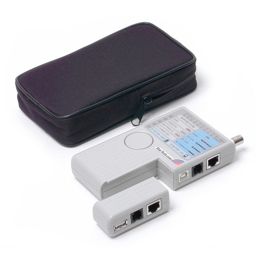 StarTech.com StarTech.com Testeur de câbles RJ45 RJ11 USB et BNC multifonction professionnel - Testeur de câbles à distance - Appareil de test réseau REMOTETEST