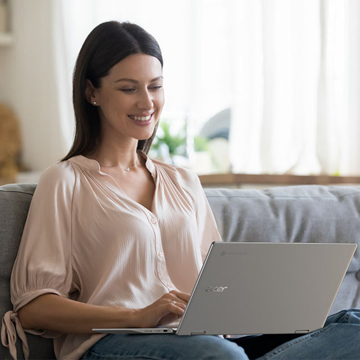 Acer Chromebook Spin 513 CP513-1HL CP513-1HL-S4XG Chromebook 2 en 1 tactile 13,3" - Full HD - 1920 x 1080 Kryo 468 Octa-core (8 Core) 2,10 GHz - 8 Go RAM - 128 Go Mémoire Flash - Argent pur NX.HX1AA.003