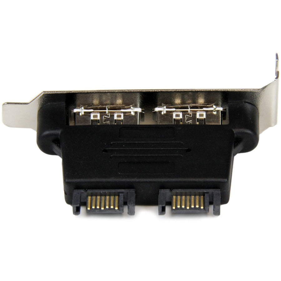 StarTech.com Adaptateur de plaque SATA vers eSATA à 2 ports à profil bas - F/M ESATAPLT2LPM