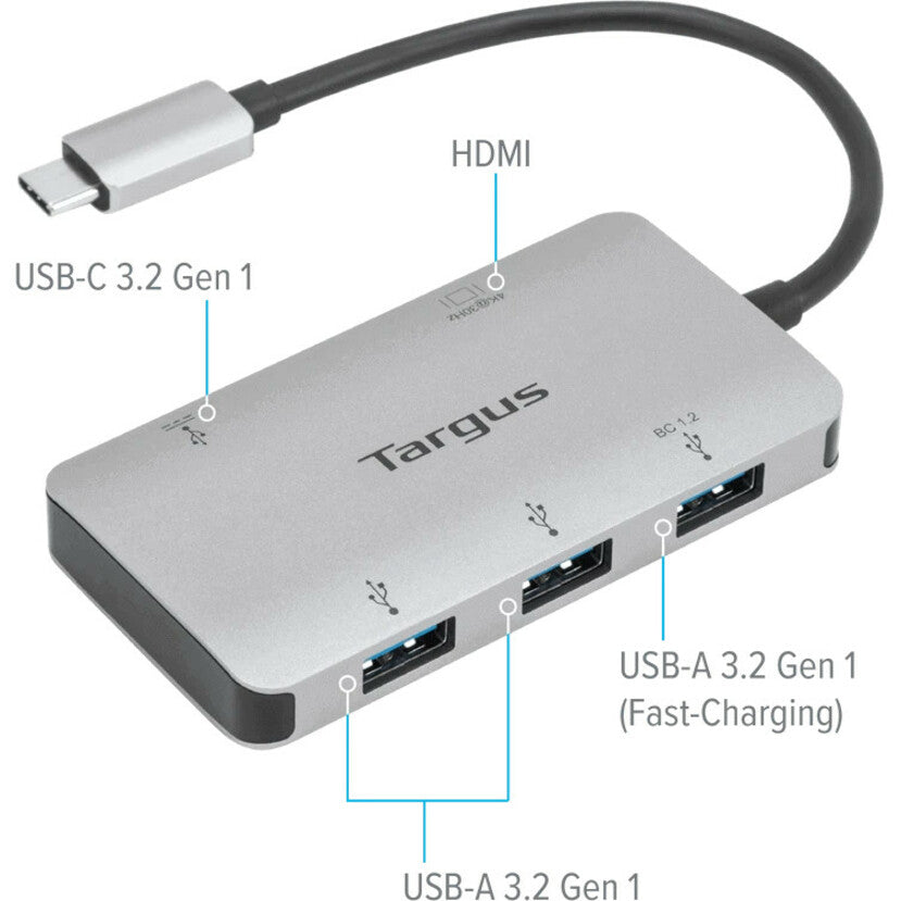 Adaptateur vidéo unique 4K HDMI multiport USB-C de Targus avec PD Pass-Thru 100 W ACA958USZ