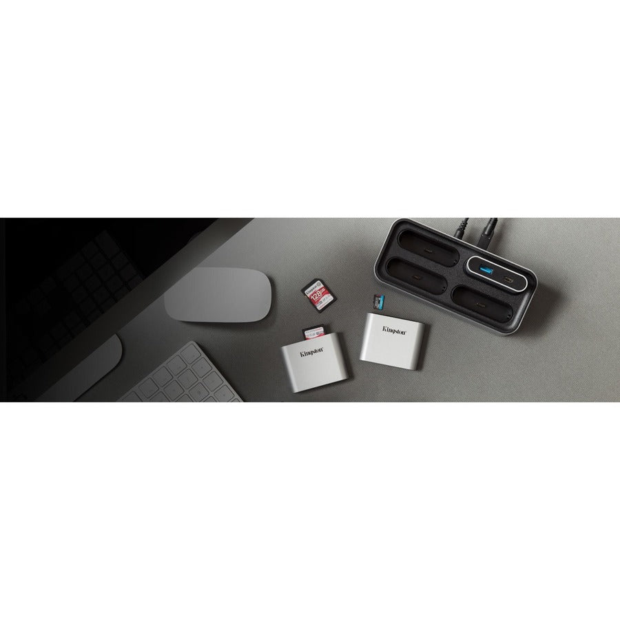 Lecteur de cartes Kingston USB3.2 Gen1 Workflow à double emplacement microSDHC/SDXC UHS-II WFS-SDC