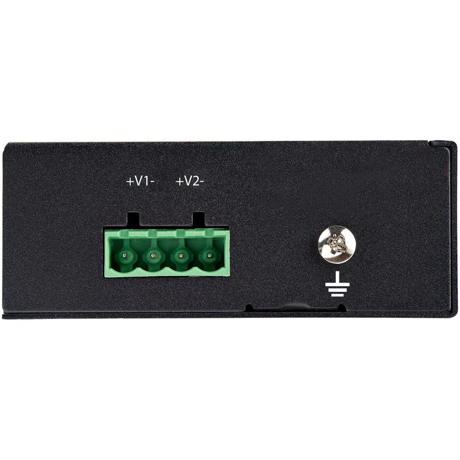 Star Tech.com Injecteur PoE Gigabit Ethernet industriel 30 W 802.3at PoE+ Midspan 48 V-56 V CC Adaptateur d'injecteur Power Over Ethernet -40 °C à +75 °C POEINJ30W