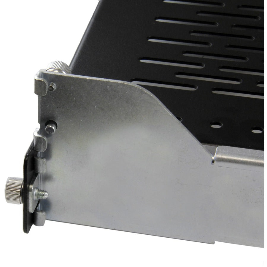 StarTech.com Étagère de rack coulissante ventilée 2U avec bras de gestion des câbles et profondeur de montage réglable - 56,7 kg UNISLDSHF19M