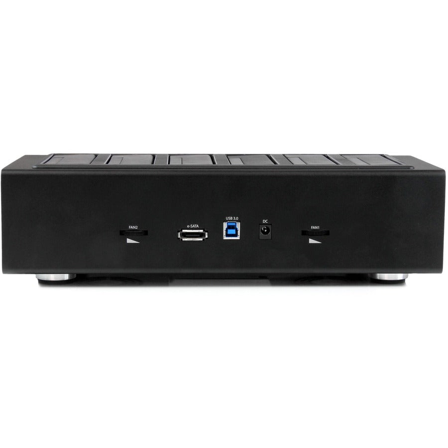 StarTech.com Station d'accueil pour duplicateur de disque dur USB 3.0/eSATA à 6 baies - Cloneur et effaceur de disque dur/SSD 1:5 SATDOCK5U3ER