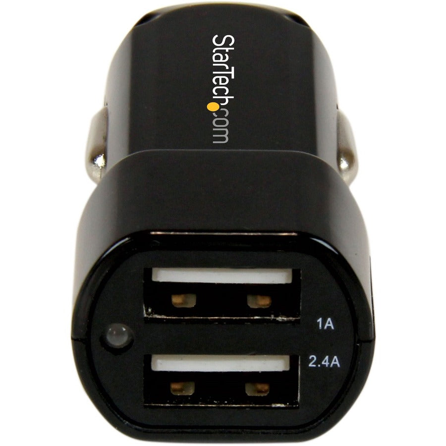 Chargeur de voiture USB à deux ports Star Tech.com - Haute puissance (17 W / 3,4 A) USB2PCARBK