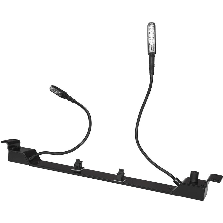 StarTech.com Panneau lumineux pour montage en rack 1U 19" - LED à intensité variable - Col de cygne flexible - Barre d'éclairage pour montage en rack pour serveur/armoire réseau/centre de données RKPNLLT
