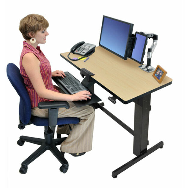 Ergotron WorkFit-D, Sit-Stand Desk (Birch Surface) 24-271-928