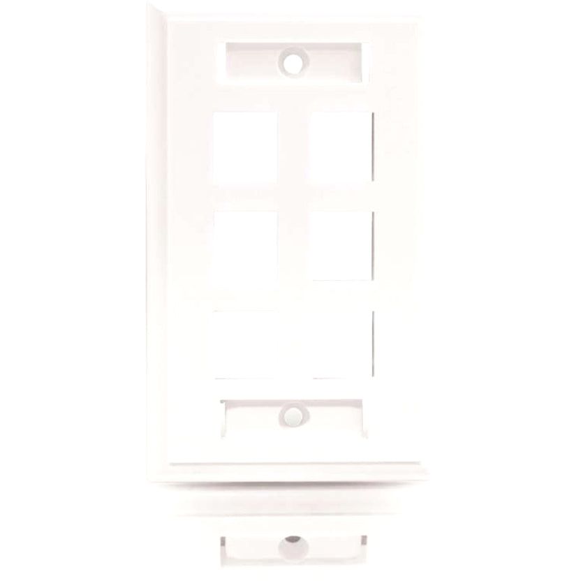 Façade réseau/multimédia Keystone C2G à 6 prises 03414