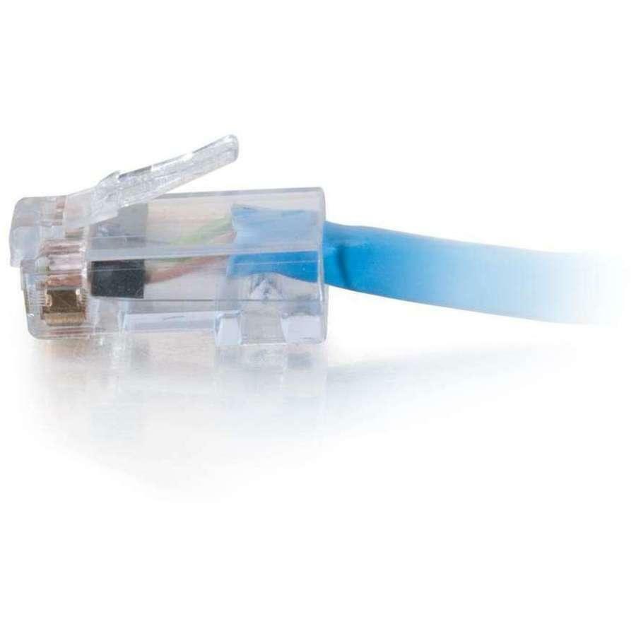 Câble de raccordement réseau UTP non blindé Cat6 non gainé C2G 10 pi - Bleu 15281