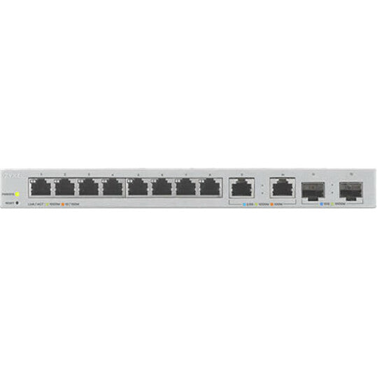 Commutateur multi-Gigabit géré par le Web ZYXEL 12 ports avec 2 ports 2,5G et 2 ports 10G SFP+ XGS1210-12
