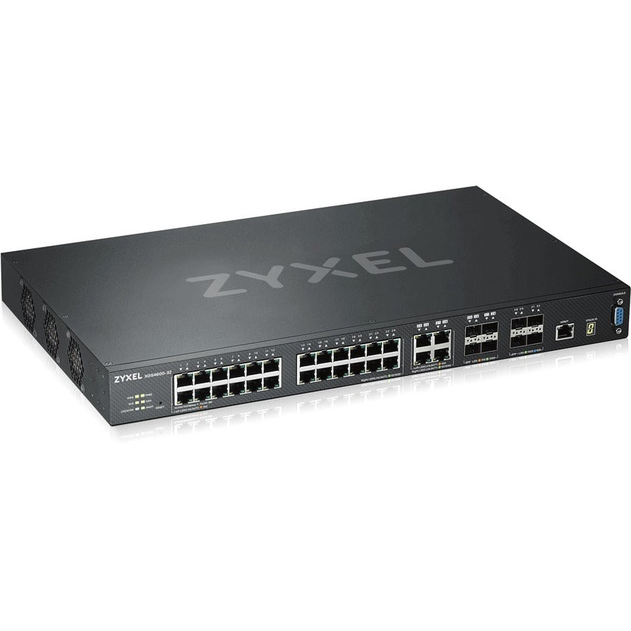 Commutateur géré GbE L3 28 ports ZYXEL avec 4 liaisons montantes SFP+ XGS4600-32