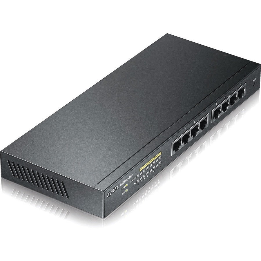 Commutateur PoE intelligent géré GbE 8 ports ZYXEL GS1900-8HP