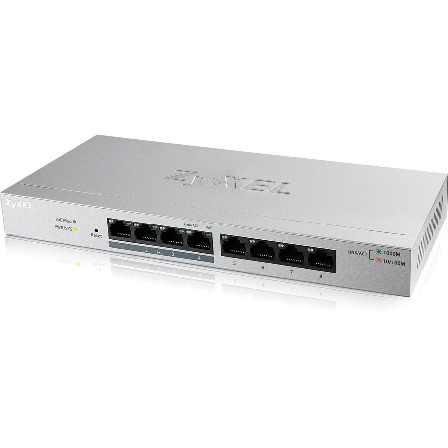 Commutateur PoE géré par le Web GbE 8 ports ZYXEL GS1200-8HP