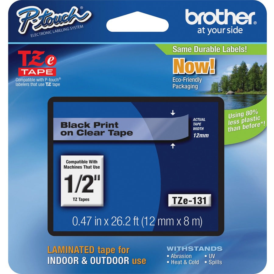 Cartouches de ruban laminé Brother P-touch TZe TZE131
