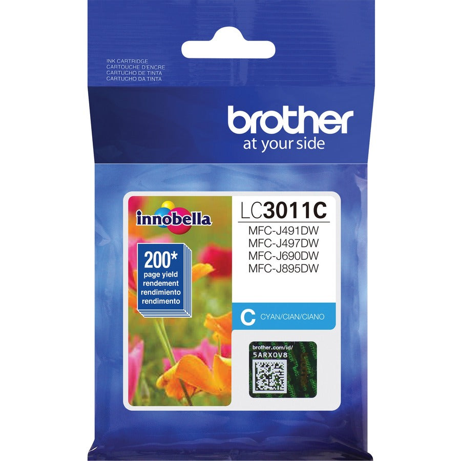Brother LC3011CS Original Standard Yield Inkjet Ink Cartridge - Single Pack - Cyan - 1 Each LC3011CS